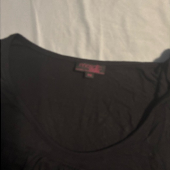 Black Ruffled Tank Top - Picture 2 of 2